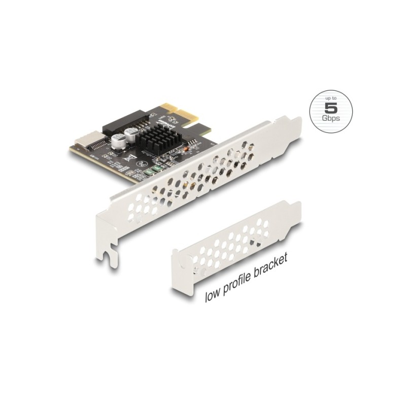 Delock - Úložište / USB3.0 ovladac - 2 Kanál - USB 3.0 - nízký profil - PCIe 3.0
