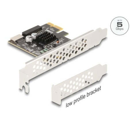 Delock - Úložište / USB3.0 ovladac - 2 Kanál - USB 3.0 - nízký profil - PCIe 3.0