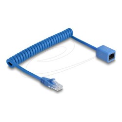 Delock - Sítový prodlužovací kabel - RJ-45 (M) do RJ-45 (F) - 1.2 m - 5.5 mm - UTP - CAT 6 - svinutý, provedení bez hrbolku