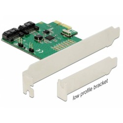 Delock - Radic úložište (RAID) - 2 Kanál - SATA 6Gb/s - RAID RAID 0, 1 - PCIe 2.0 x1