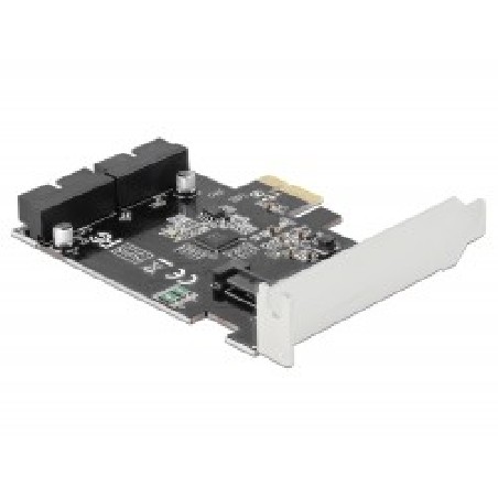 Delock PCI Express Card to 2 x internal USB 3.0 Pin Header - USB adaptér - PCIe 2.0 - USB 3.0 (interní) x 2