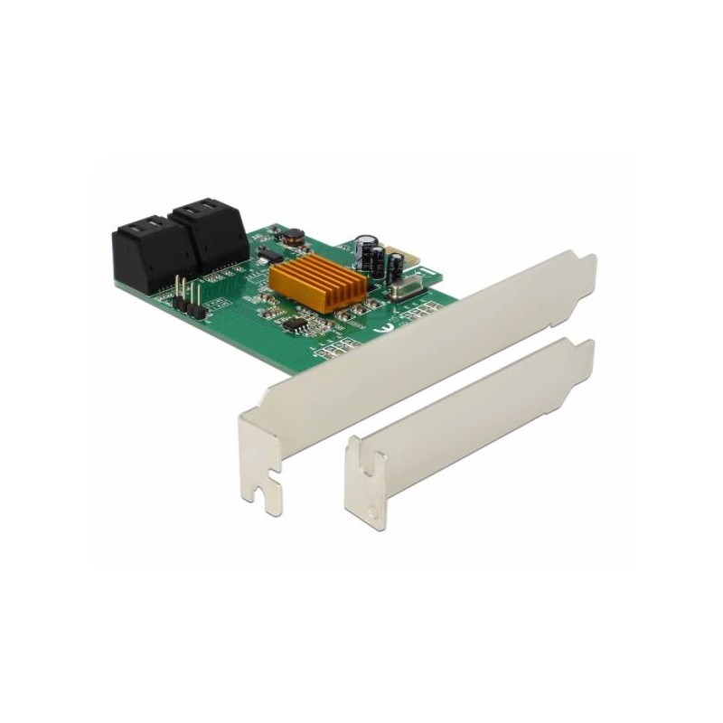 Delock - Řadič úložiště - 4 Kanál - SATA 6Gb/s - PCIe 2.0 x1