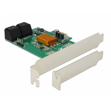 Delock - Řadič úložiště - 4 Kanál - SATA 6Gb/s - PCIe 2.0 x1