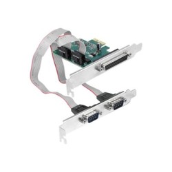 Delock - Paralelně-sériový adaptér - PCIe 1.1 nízký profil - paralelní x 1 + sériový x 2