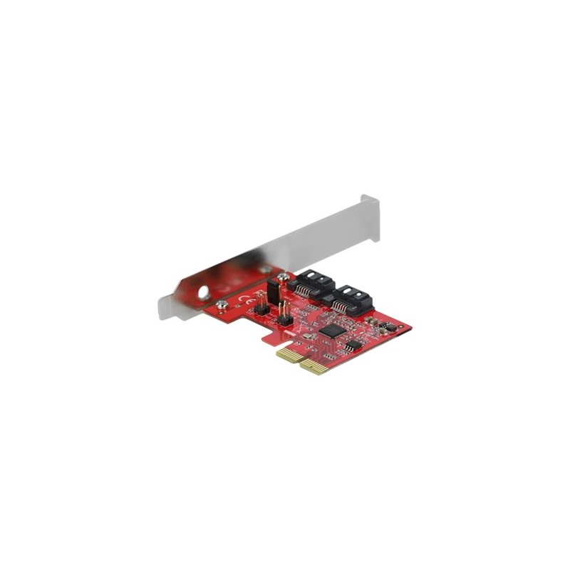 Delock - Řadič úložiště (RAID) - 2 Kanál - SATA 6Gb/s - nízký profil - RAID 1 - PCIe 2.0 x1