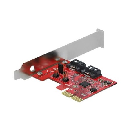Delock - Řadič úložiště (RAID) - 2 Kanál - SATA 6Gb/s - nízký profil - RAID 1 - PCIe 2.0 x1