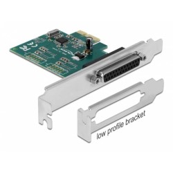 Delock - Paralelní adaptér - PCIe 1.1 nízký profil - paralelní x 1