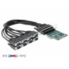 PCI Express x1 Card to 8 x Serial RS-232, PCI Express x1 Card to 8 x Serial RS-232