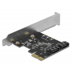 Delock - Řadič úložiště - 2 Kanál - SATA 6Gb/s - nízký profil - PCIe 3.0