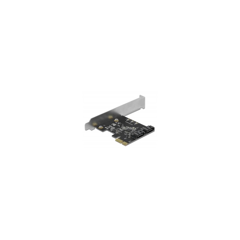 Delock - Řadič úložiště - 2 Kanál - SATA 6Gb/s - nízký profil - PCIe 3.0