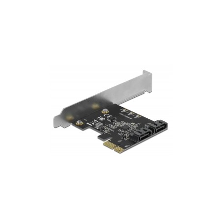 Delock - Řadič úložiště - 2 Kanál - SATA 6Gb/s - nízký profil - PCIe 3.0