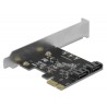 Delock - Řadič úložiště - 2 Kanál - SATA 6Gb/s - nízký profil - PCIe 3.0