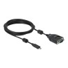 Delock - Sériový adaptér - USB-C - RS-232 x 1 - černá