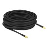 Delock - Prodlužovací šňůra pro anténu - RP-SMA zástrčka do RP-SMA se zdířkami (female) - 10 m - koaxiál - černá 90446