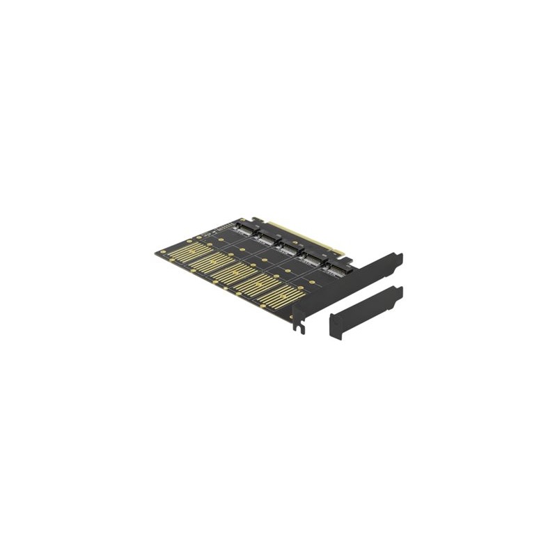 Delock PCI Express x16 Card to 5 x internal M.2 Key B / SATA - Radic úložište - M.2 - M.2 Card - nízký profil - PCIe 3.0 x16