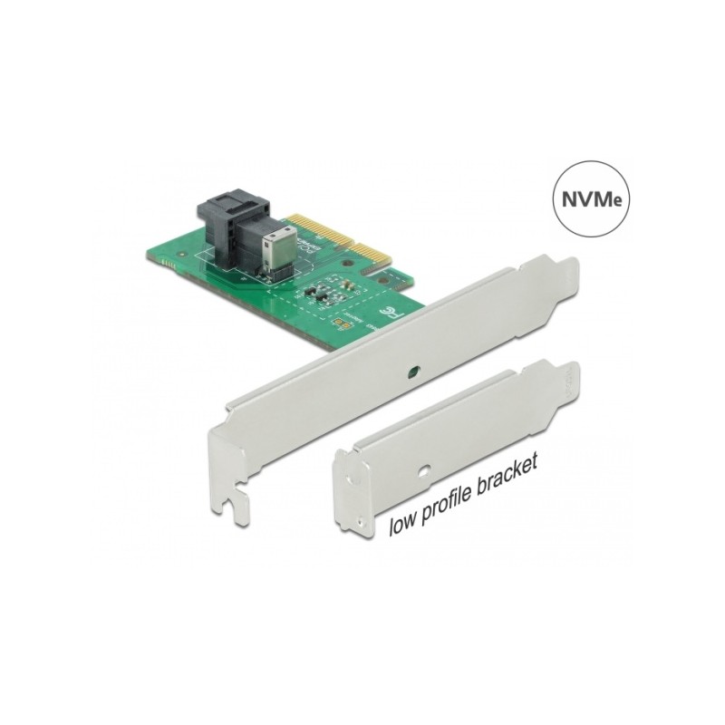 Delock PCI Express x4 Card 1 x internal SFF-8643 NVMe - Low Profile Form Factor - Řadič úložiště - U.2 NVMe - nízký profil