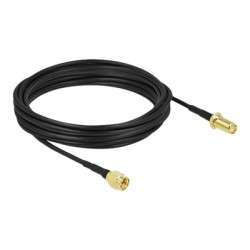 Delock - Kabel antény - SMA zástrčka do SMA zásuvka - 7.5 m - koaxiál - černá
