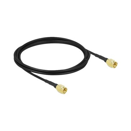 Delock - Kabel antény - SMA zástrčka do SMA zástrčka - 2 m - koaxiál - černá