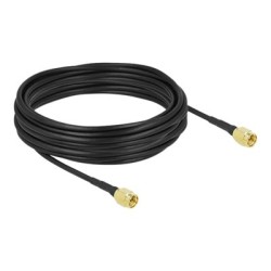 Delock - Kabel antény - SMA zástrčka do SMA zástrčka - 10 m - koaxiál - černá