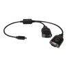 Delock Adapter USB Type-C to 2 x Serial RS-232 DB9 with 15 kV ESD protection - Sériový adaptér - USB-C - RS-232 x 2