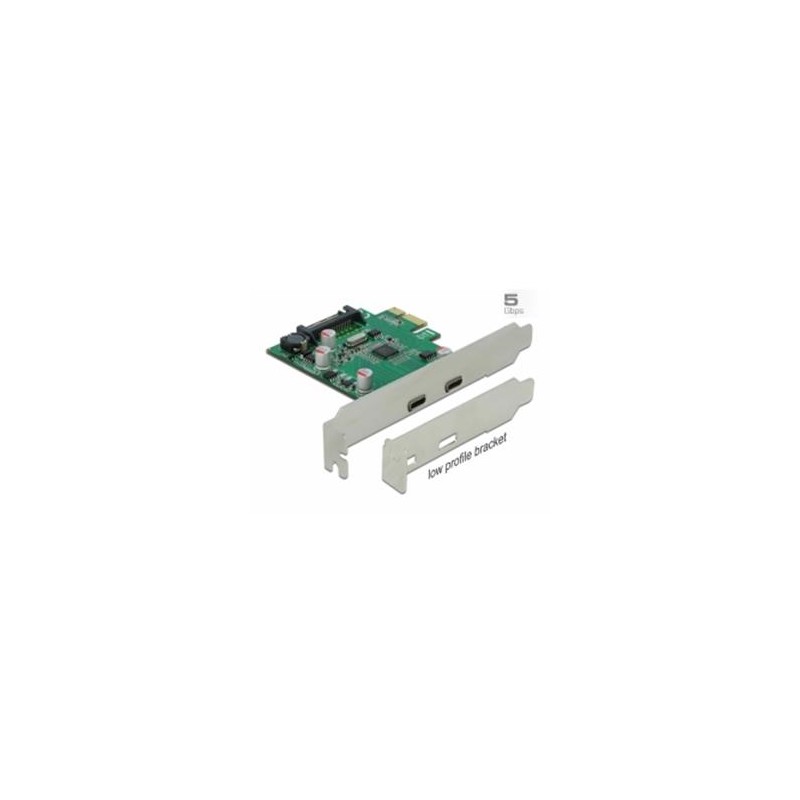 Delock - USB adaptér - PCIe 2.0 nízký profil - USB-C 3.2 Gen 1 x 2 90493