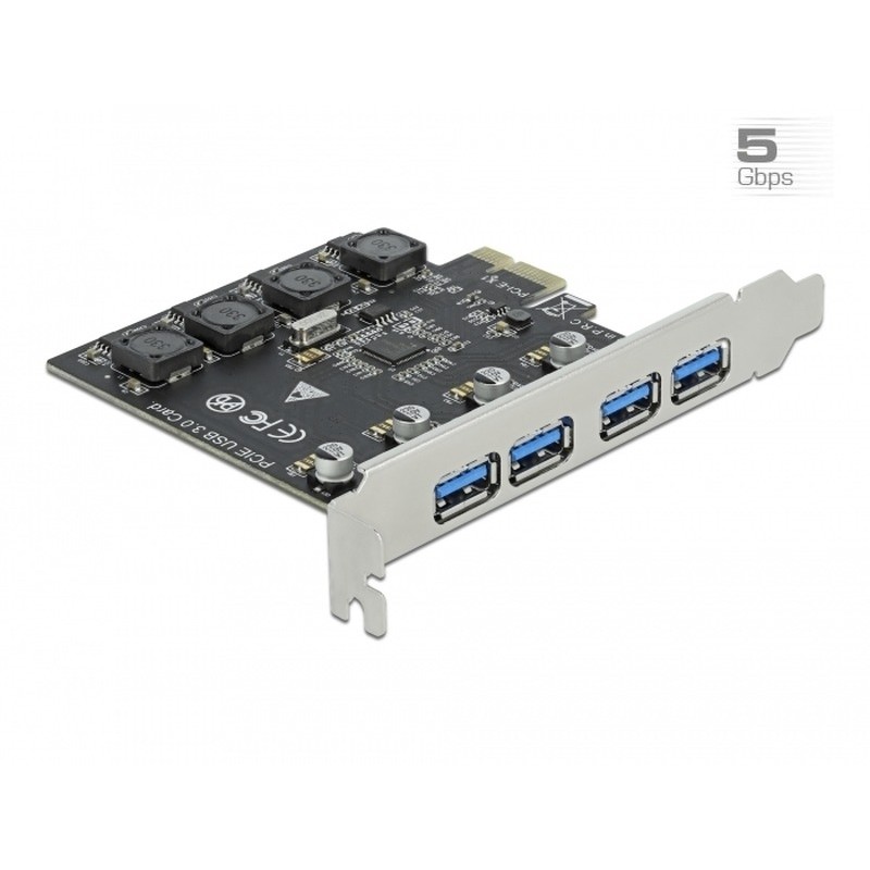 Delock - USB adaptér - PCIe 2.0 - USB 3.2 Gen 1 x 4