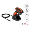 Delock - Skener čárového kódu - ruční - 120 sken / s - dekódovaný - Bluetooth 4.1, RF(2.4 GHz), USB 2.0