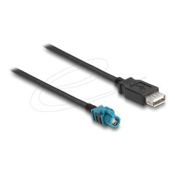 Delock - Datový kabel - HSD Z se zdírkami (female) do USB se zdírkami (female) - 1 m - RAL 5021