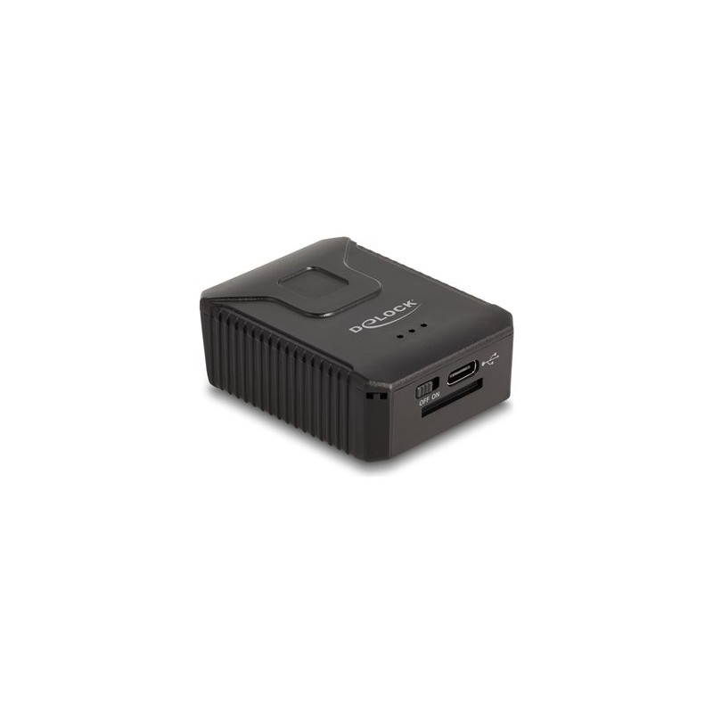 Delock - Skener cárového kódu - prenosný - 100 sken / s - dekódovaný - Bluetooth 4.1, RF(2.4 GHz), USB