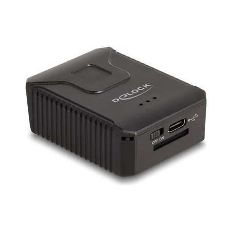 Delock - Skener cárového kódu - prenosný - 100 sken / s - dekódovaný - Bluetooth 4.1, RF(2.4 GHz), USB