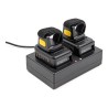 Delock - S nabíjecí stanicí - skener cárového kódu - nositelný - 100 sken / s - dekódovaný - RF(2.4 GHz), Bluetooth 4.1, USB