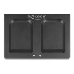 Delock - Nabíjecí kolébka skeneru cárových kódu - 5 V - 5 Watt - výstupní konektory: 2 - cerná