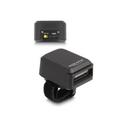 Delock - Skener cárového kódu - prenosný - 100 sken / s - dekódovaný - USB-C, RF(2.4 GHz), Bluetooth 4.1