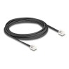 Delock - Telefonní kabel - RJ-11 (M) do RJ-11 (M) - 2 m - plochý - cerná