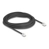 Delock - Telefonní kabel - RJ-11 (M) do RJ-11 (M) - 5 m - plochý - cerná