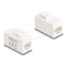 Delock - Modul - povrchová montáž, faceplate mountable - CAT 6a - UTP - RJ-45 - bílá