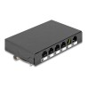 Delock - Patch panel (záslepný) - for keystone RJ-modules - montáž na kolejnici DIN, povrchová montáž, montáž na stenu - cerná