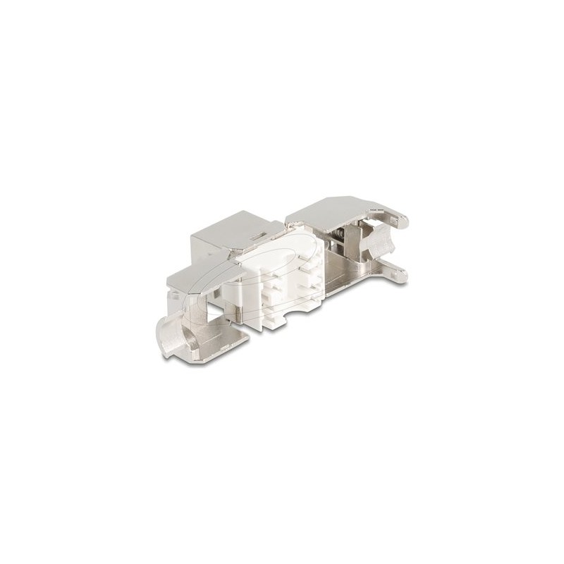 Delock - Modul keystone - RJ-45 (F) do LSA (F) - STP - CAT 8.1 - stríbrná