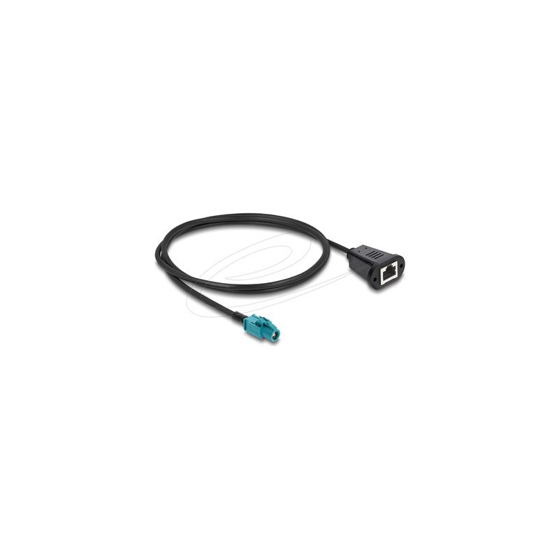 Delock - Sítový kabel - HSD Z (F) do RJ-45 (F) - 1 m - 4.6 mm - cerná