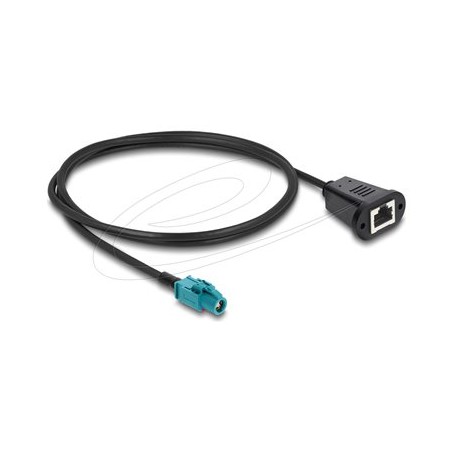 Delock - Sítový kabel - HSD Z (F) do RJ-45 (F) - 1 m - 4.6 mm - cerná