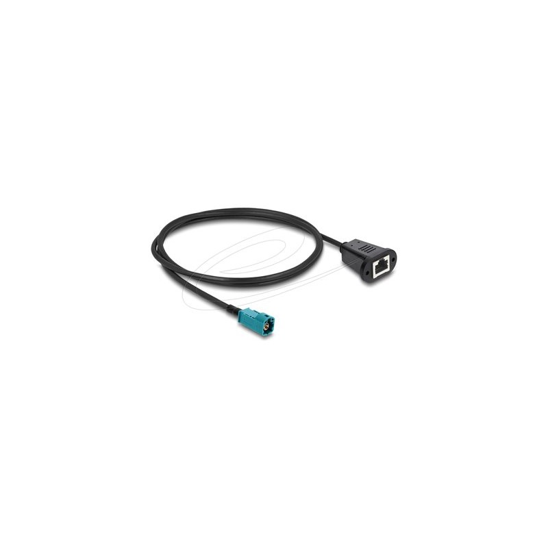 Delock - Sítový kabel - HSD Z (M) do RJ-45 (F) - 1 m - 4.6 mm - cerná