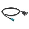 Delock - Sítový kabel - HSD Z (M) do RJ-45 (F) - 1 m - 4.6 mm - cerná