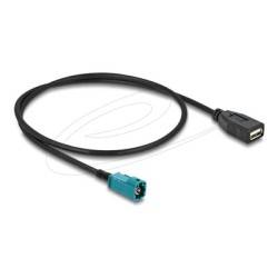 Delock - Datový kabel - HSD Z se zdírkami (female) do USB se zdírkami (female) - 1 m