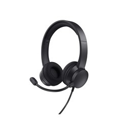 TRUST sluchátka s mikrofonem Ayda PC headset, USB, EKO Produkt, Noise-Cancelling