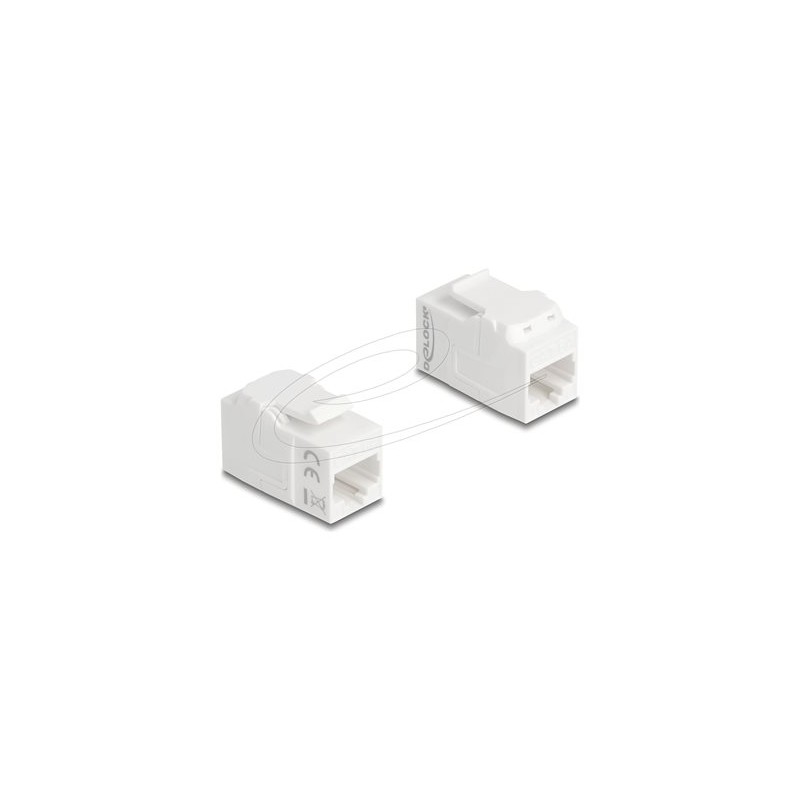 Delock - Sítový propojovací kabel - RJ-45 (F) do RJ-45 (F) - UTP - CAT 6a - bílá 90719
