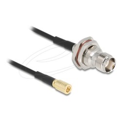 Delock - Kabel antény - TNC (F) do SMB (F) - 20 cm - 2.7 mm - koaxiál - RG-174 - cerná