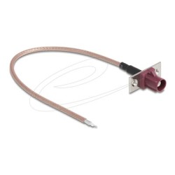 Delock - Kabel antény - FAKRA D konektor do obnažený drát - 20 cm - 2.6 mm - koaxiál - RG-316