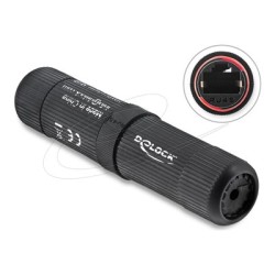 Delock - Sítový propojovací kabel - RJ-45 (F) do RJ-45 (F) - odstínený - cerná