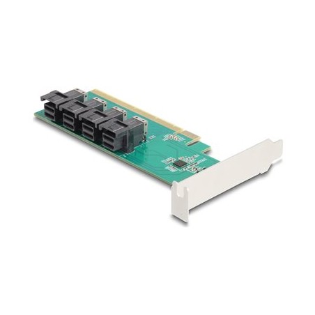 Delock - Radic úložište - bifurkace - U.2 NVMe - nízký profil - PCIe 4.0 x16