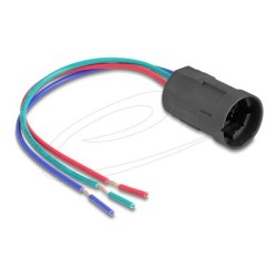 Delock - Easy 45 - tlacítkový switch - 1 kolébka - 3 A - AC 250 V - cerná